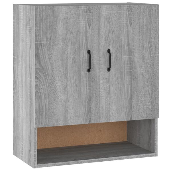 vidaXL Armadietto a Muro Grigio Sonoma 60x31x70cm in Legno Multistrato