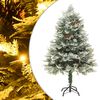 vidaXL Albero di Natale Preilluminato con Pigne Verde 120 cm PVC e PE