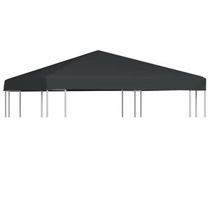 vidaXL Copertura Superiore per Gazebo 310 g/m&sup2; 3x3 m Grigio