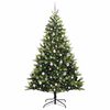vidaXL Albero di Natale Artificiale a Cerniera con 300 LED 210 cm