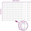 vidaXL Recinzione con Posto Argento 0,4 x 25 m Acciaio