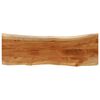 vidaXL Piano Tavolo 120x40x3,8 cm Rettangolare Legno Acacia Bordi Vivi