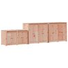 vidaXL Mobile da cucina da esterno MEPPEL 3 pz Bianco