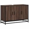 vidaXL Mobile Lavabo Bagno Rovere Marrone 90x33x60cm Legno Multistrato