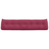 vidaXL Cuscino per Schiena Rosso Vino 200 x 24 x 50 cm Velluto