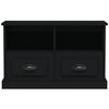 vidaXL Mobile Porta TV Nero 80x35x50 cm in Legno Multistrato