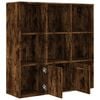 vidaXL Libreria Rovere Fumo 98x30x98 cm