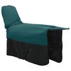vidaXL Coperta per Cavalli Verde Scuro e Nero 125 cm Poliestere