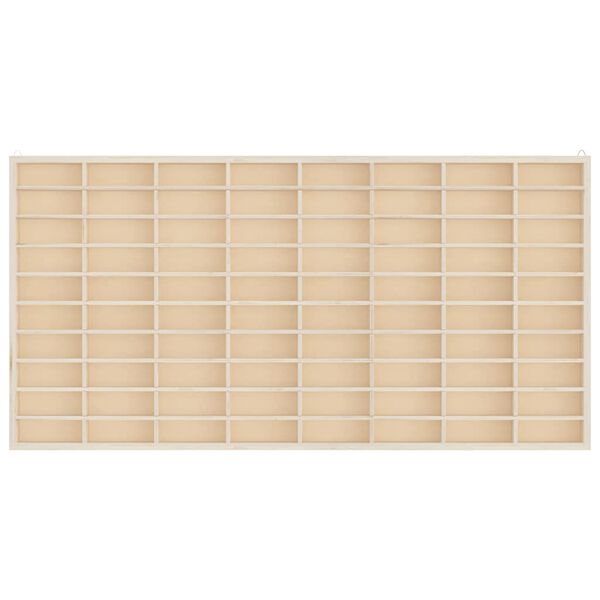 vidaXL Vetrina da collezione in legno con 80 scomparti 80x4,5x40,5cm