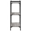 vidaXL Libreria a 3 Ripiani Grigio Sonoma 80x30x86cm Legno Multistrato