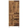 vidaXL Credenza Legno vecchio 69,5 x 34 x 180 cm Legno multistrato