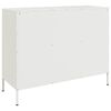 vidaXL Credenza Bianca 100,5x39x79 cm in Acciaio