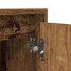 vidaXL Comodini a Muro 2 pz Legno Antico 38x34x40 cm