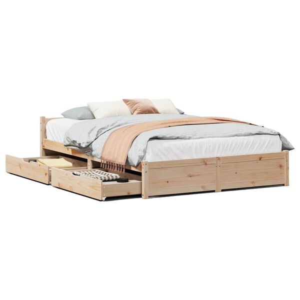 vidaXL Letto senza Materasso 120x200 cm in Legno Massello di Pino