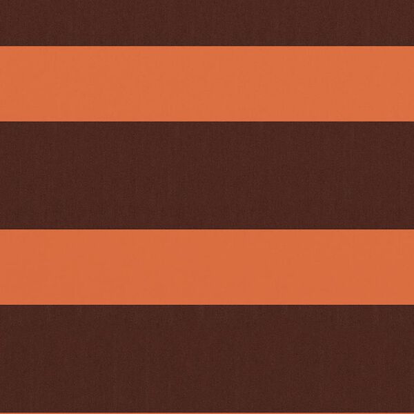 vidaXL Paravento Balcone Arancione e Marrone 90x400 cm Tessuto Oxford