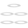 vidaXL adatto per Anelli d'Albero Piatto 5 pz Argento &Oslash;40/70 cm