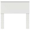 vidaXL Testiera con testiera Bianco 90 cm Legno multistrato