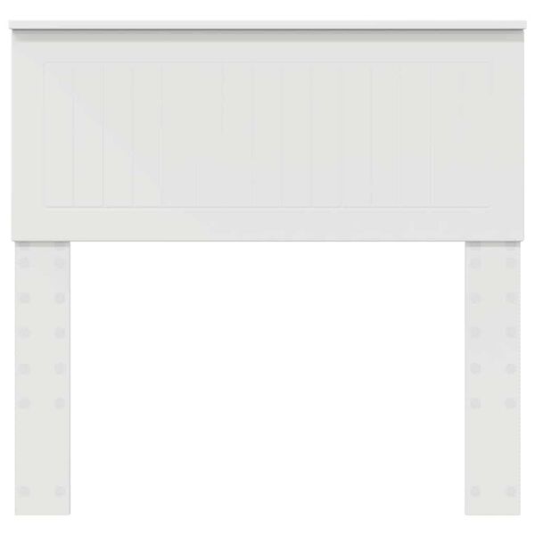 vidaXL Testiera con testiera Bianco 90 cm Legno multistrato