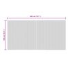 vidaXL Tappeto Rettangolare Grigio 100x200 cm in Bamb&ugrave;