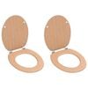 vidaXL Tavolette WC con Coperchi 2 pz in MDF Design Bamb&ugrave;