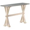 vidaXL Tavolo Consolle Top in Zinco 118x35x76 cm Massello di Mango