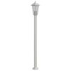 vidaXL Lampada da Terra per Esterni Argento 120 cm in Acciaio Inox