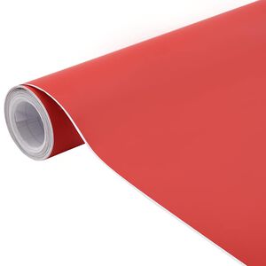 vidaXL Pellicola per Auto Opaca Rossa 100x150 cm