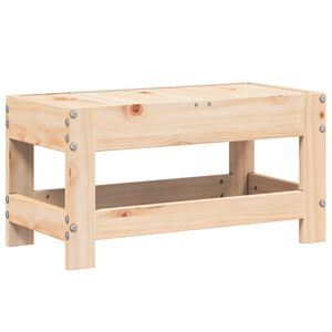 vidaXL Poggiapiedi da Giardino 62x30x32 cm in Legno Massello di Pino