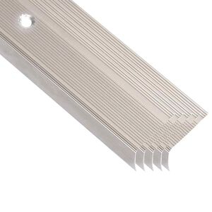 vidaXL Profili a L per Gradini 5 pz in Alluminio 100 cm Champagne