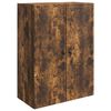 vidaXL Mobiletto a muro Rovere Fumo 66 x 34,5 x 90 cm