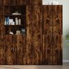 vidaXL Credenza Rovere Fumo 50x42,5x185 cm in Legno Ingegnerizzato