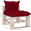 vidaXL Set Salotto Giardino su Pallet Cuscini 6 pz in Legno di Pino