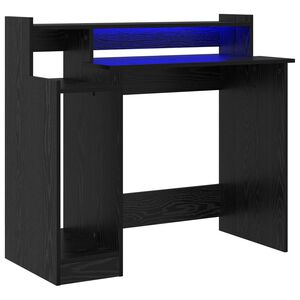 vidaXL Scrivania Rovere Nero 97 x 45 x 90 cm Legno ingegnerizzato