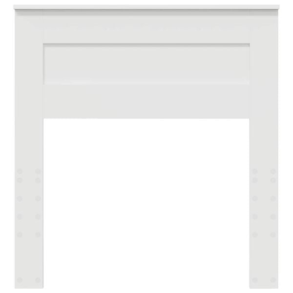 vidaXL Testiera Bianco 90 cm Legno multistrato