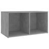 vidaXL Mobili TV 2 pz Grigio Cemento 72x35x36,5cm in Legno Multistrato