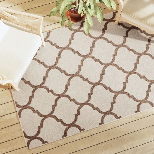 vidaXL Tappeto a Pelo Corto Multicolore 120x180 cm Interni/Esterni