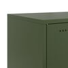 vidaXL Credenza Verde Oliva 100,5x39x79 cm in Acciaio