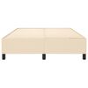 vidaXL Struttura Letto a Rete a Molle Crema 140x200 cm in Tessuto