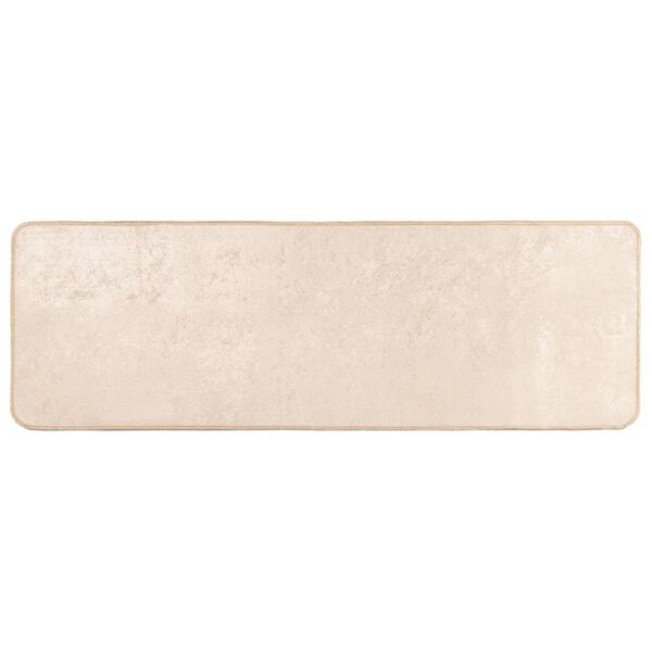 vidaXL Tappeto Stampa Crema 100 x 50 cm Poliestere e PVC