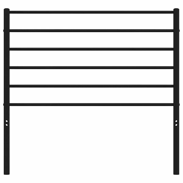 vidaXL Testiera in Metallo Nero 90 cm