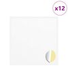 vidaXL Adesivo 12 pcs Bianco &Oslash; 20 x 0,5 mm Carta