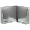 vidaXL Muro di contenimento 50 x 50 x 50 cm Acciaio zincato Argento