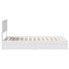 vidaXL Letto con Contenitore Bianco 90 x 200 cm Legno multistrato