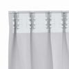 vidaXL Tende Blackout con Anelli 2 pcs Grigio Chiaro 140 x 140 cm