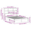 vidaXL Letto Libreria senza Materasso 120x200cm Legno Massello di Pino