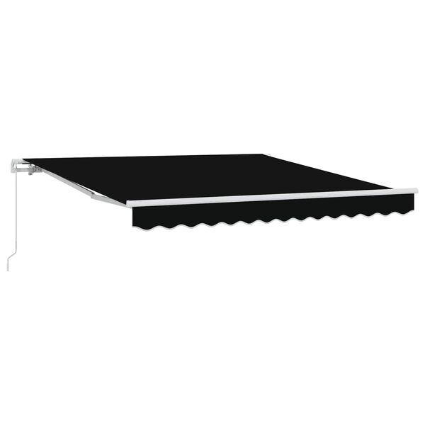 vidaXL Tenda da Sole Nero 300 x 250 x 165 cm Poliestere