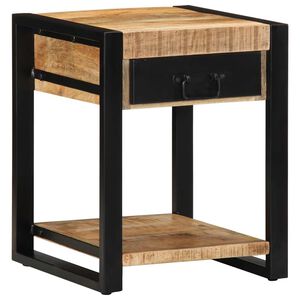 vidaXL Tavolino 40x40x50 cm in Legno Grezzo Massello di Mango