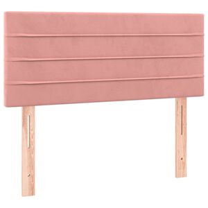 vidaXL Testiera Rosa 80x5x78/88 cm in Velluto