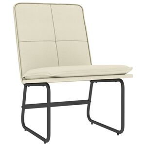 vidaXL Sedia Lounge Crema 54x75x76 cm in Similpelle