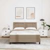 vidaXL Struttura letto con materasso Cappuccino 160 x 200 cm
